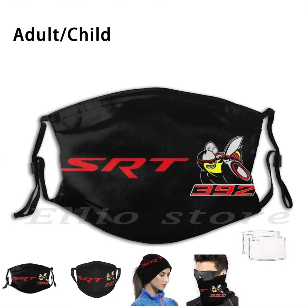 

Srt 392 Mask Adult Kids Reusable Pm2.5 Filter Demon Challenger Hellcat Mopar Mopar Or No Car Super Car Muscle Car Sports Car