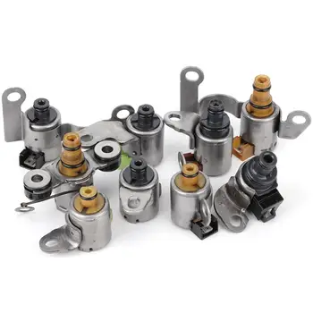 

9pcs Transmission Solenoid Valve JF506E Fit for Freelander 2002 2003 2004 2005 2.5L RE5F01A RE5FO1A
