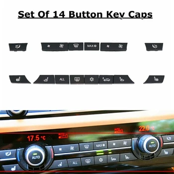 

Replacement Switch Key pad Parts Accessories Car 14Pcs Inner Black Heater