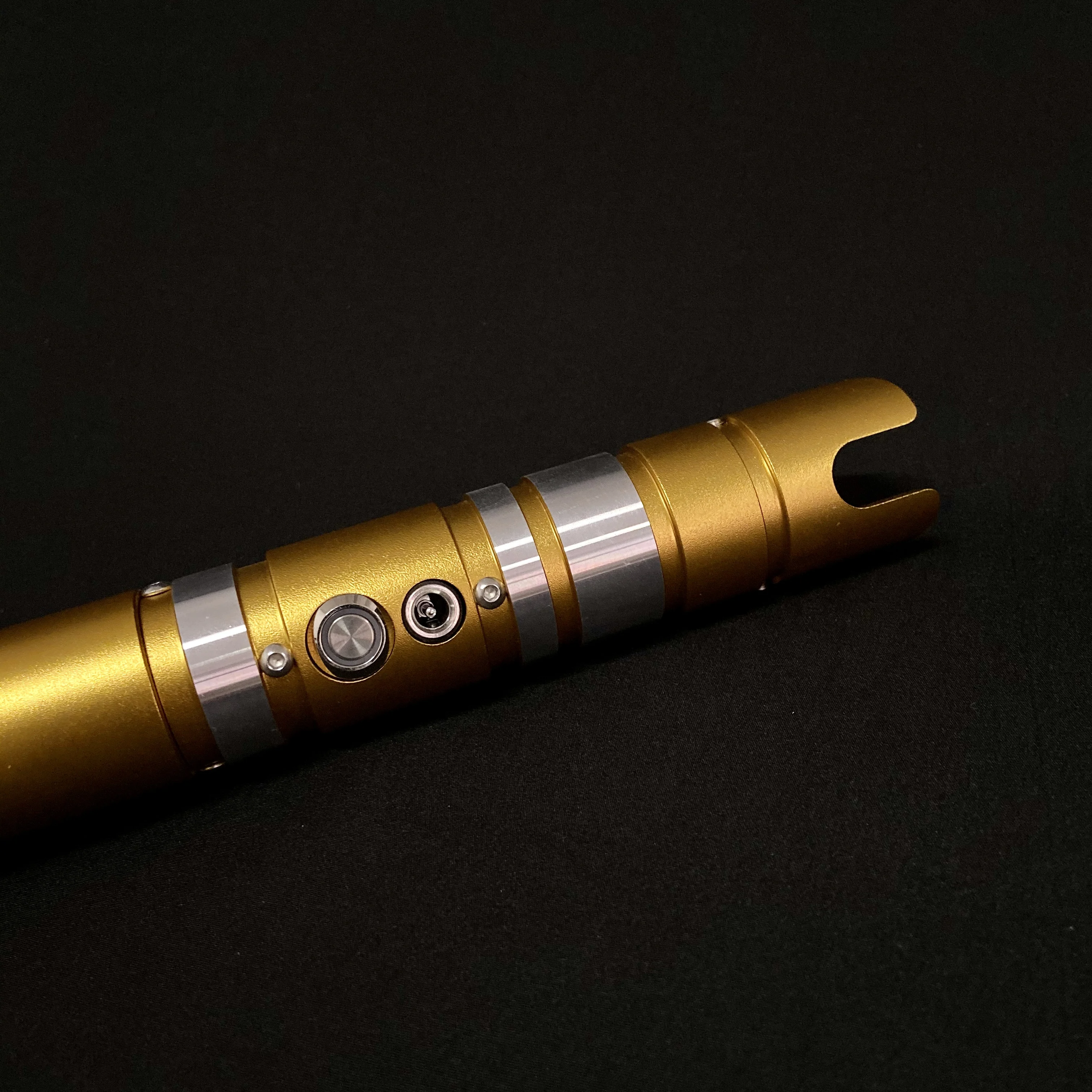 Sable de luz TXQsaber RGB de 1 pulgada, hoja de vaciado FX sable de luz con sonido y luz LED, mango de Metal de juguete para niños - 3