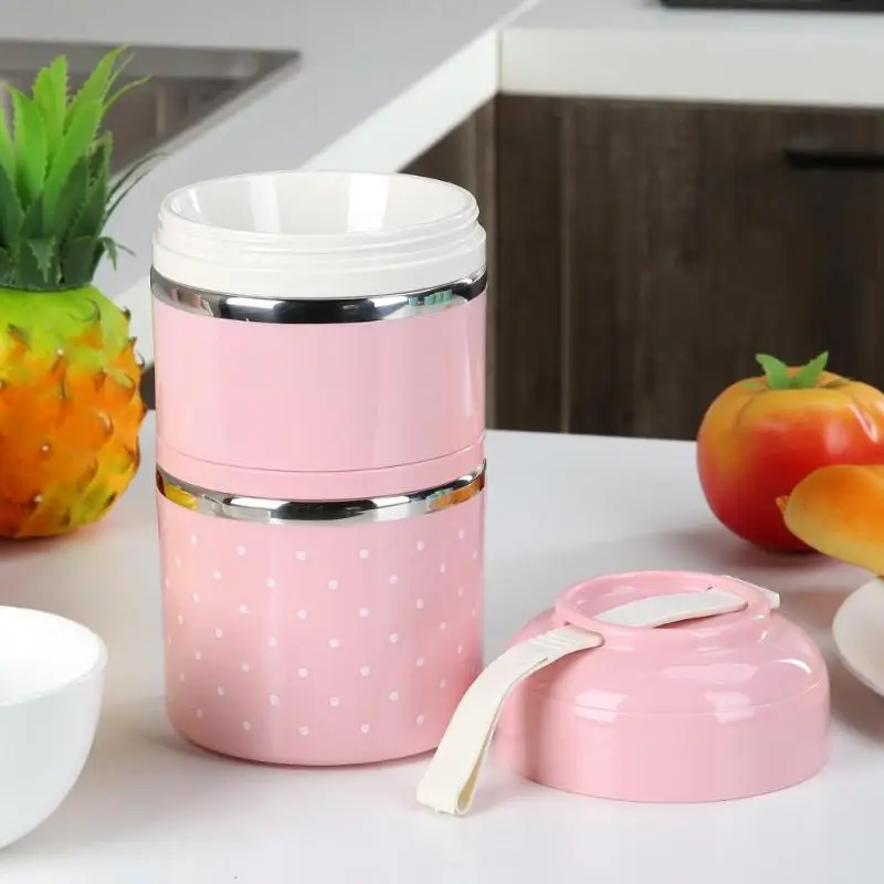 1100/1400 мл Ланч-бокс Портативный Bento Ланч-бокс для школы герметичный контейнер для еды из нержавеющей стали