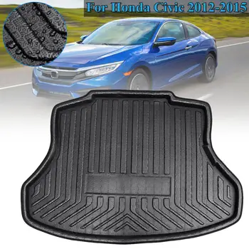 

Rear Trunk Boot Liner Cargo Mat Luggage Tray Floor Carpet Protector for Honda Civic 2012 2013 2014 2015 Interior Accessories 1PC