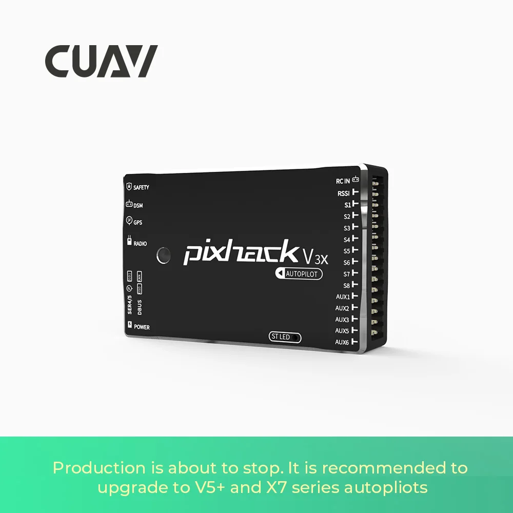 CUAV Pixhack V3X Flight Controller PIX Open Source for FPV Drone Quadcopter Helicopter RC parts whole sale free shipping