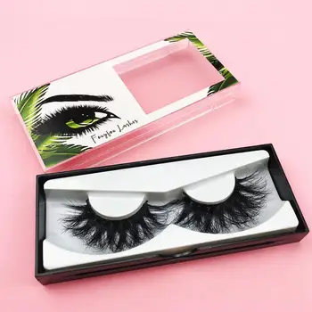 

FOXYFOX wholesale 3d mink lashes case eyelash packaging box lash boxes packaging free custom logo plastic sliding clear box