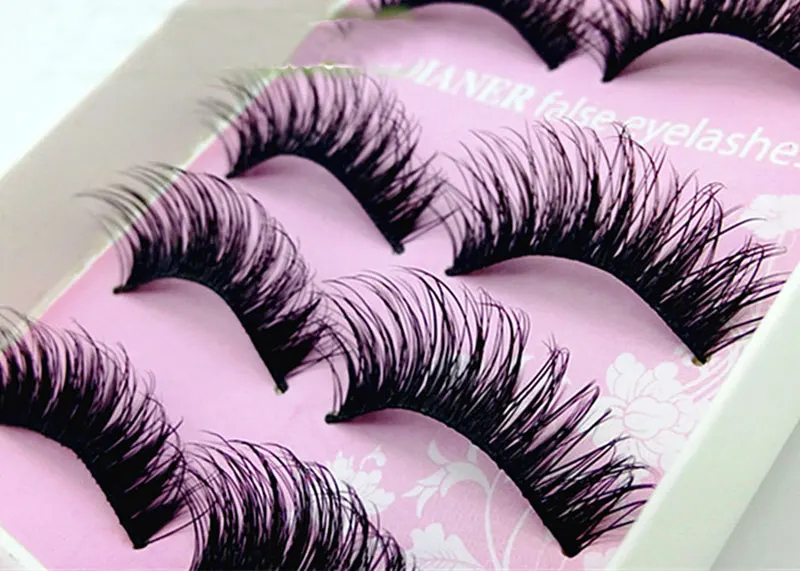 5 пар натуральные накладные ресницы для наращивания|lash adhesive|eyelash textureeyelash model |