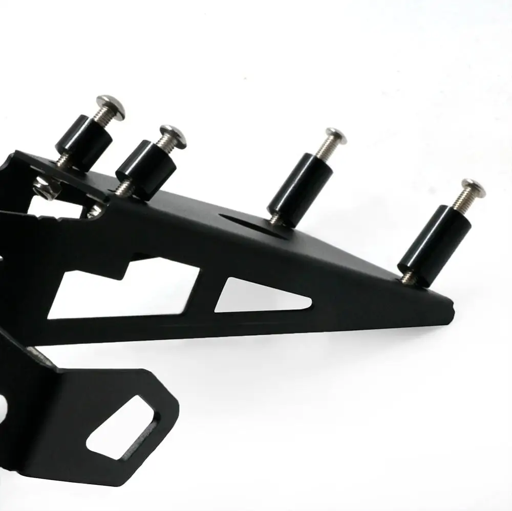 Motorcycle Tail Tidy License Plate Holder - Black CNC Aluminum Fender Eliminator With LED 6 thumbnail image