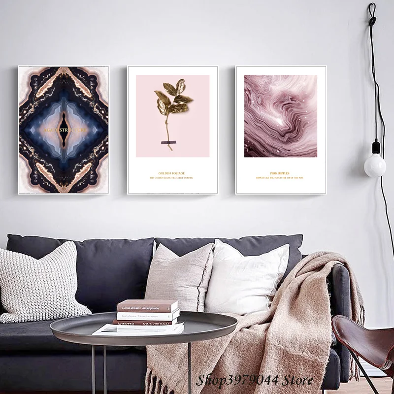 

Pink Flower Quadro Cuadros Decoracion Hogar Moderno Living Room Decoration Abstract Art Quadros De Parede Para Sala Unframed