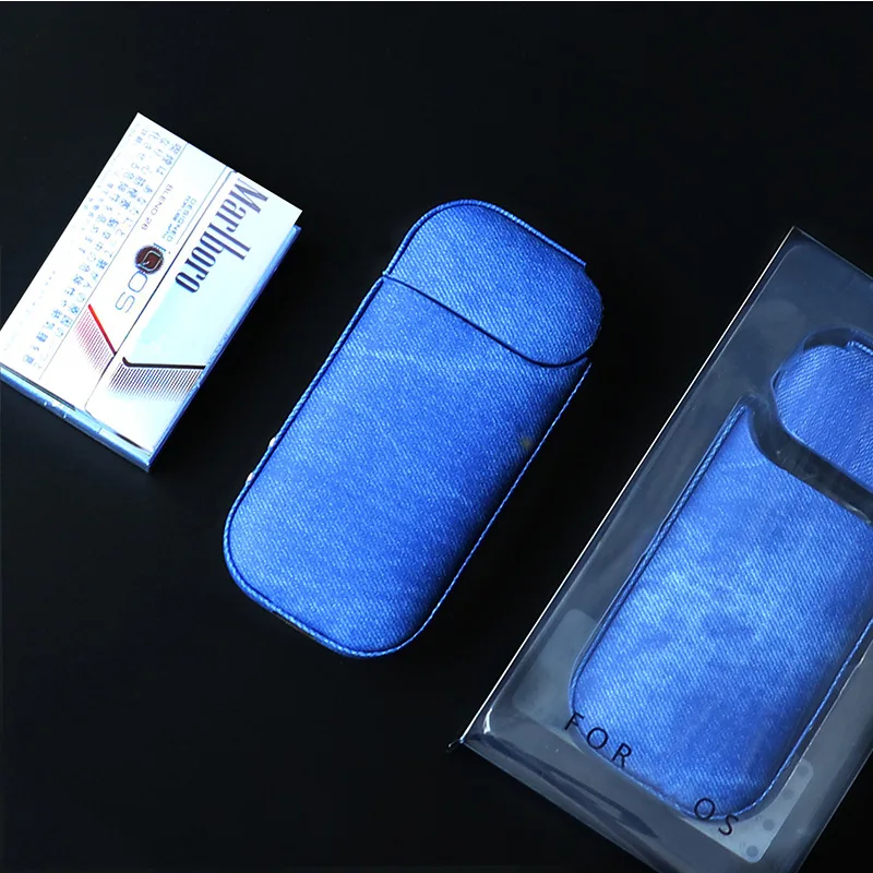 Denim IQOS 2.4 Plus Case Bumper Jean Cloth Skin 360 Full Cover for Japan Iqos 2. 4 Case Shell Iqos2.4 Plus Warehous House
