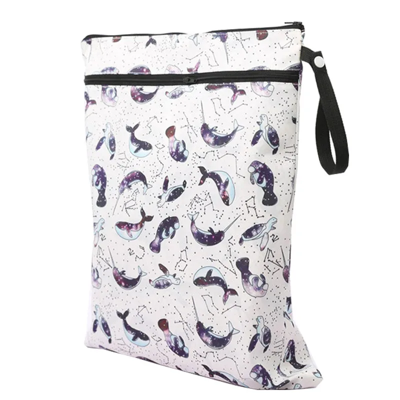 Ohbabyka карманная сумка для подгузников, дорожные сумки для влажных подгузников, водонепроницаемые детские сумки для подгузников, многоразовые для стирки, сумка для детских тканевых подгузников - Цвет: CPB006