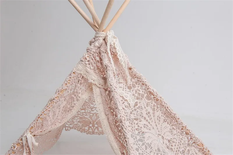 Newborn Photography Props for Girls Vintage Lace Tent Accessoire Bebe Shooting Photo Studio Baby Props Months Posing Tent Basket