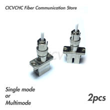 2pcs ST/UPC(Male)-SC/UPC(Female)- Single-mode or Multimode Fiber Optic Adaptor-Hybrid Mating Adapter