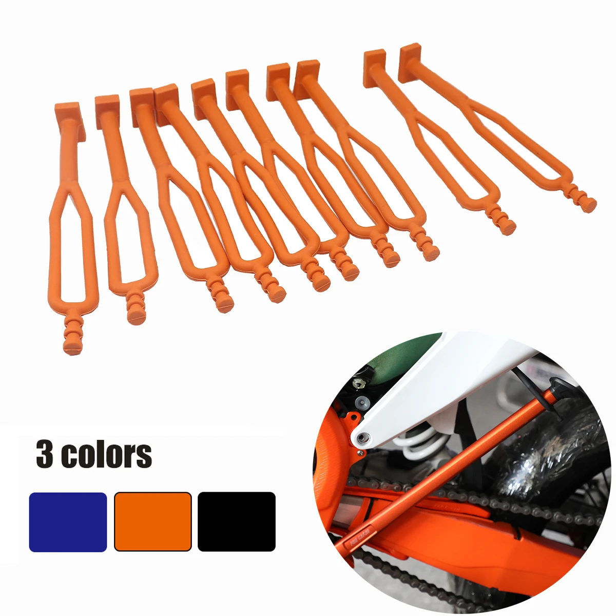 Motocross Rubber Kickstand Side Stand Strap For KTM 125500 EXC XCF XC