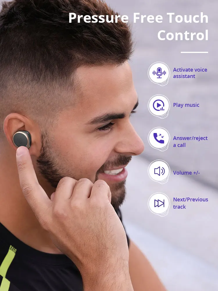 Tronsmart Apollo Bold TWS Earbuds ANC(Active Noise Cancelling) Bluetooth Wireless Earphones with QualcommChip QCC5124 Apt-X