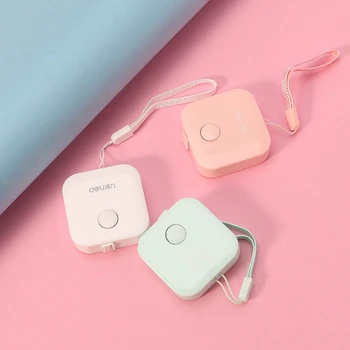 

1.5m*7mm Candy Color Small Plastic Retractable Tape Measure Office School Supply