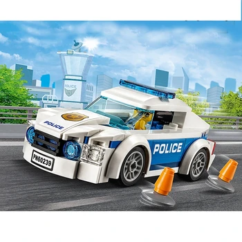 

New 98pcs City series Police Patrol Car Building Blocks 60239 Compatible City police Brick Toy For Boy Gift 11206
