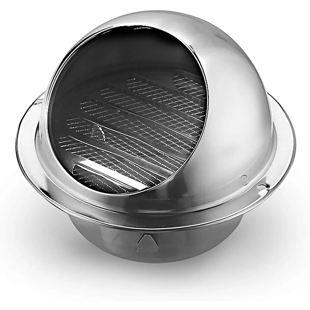 304 de acero inoxidable escape de ventilación cubierta de ventilación de aire de Ronda rejilla de salida, calefacción, refrigeración de la tapa de