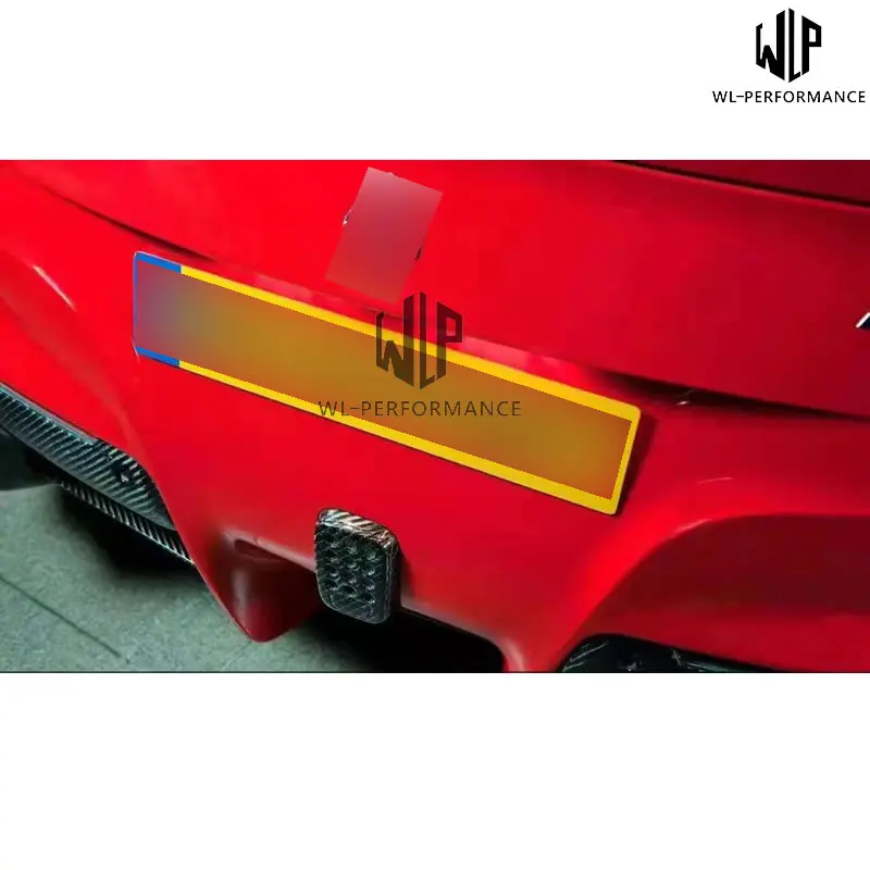 F12 автомобильный комплект кузова высокого качества из углеродного волокна передний разветвитель задний диффузор задний спойлер боковые юбки для Ferrari F12 автомобильный Стайлинг