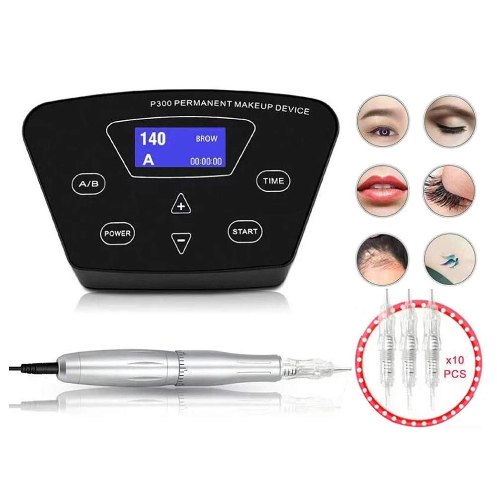 

Biomaser Professional Tattoo Machine Rotary Pen For Permanent Makeup Eyebrows Lip Microblading DIY Machin Kit With Tattoo Needle