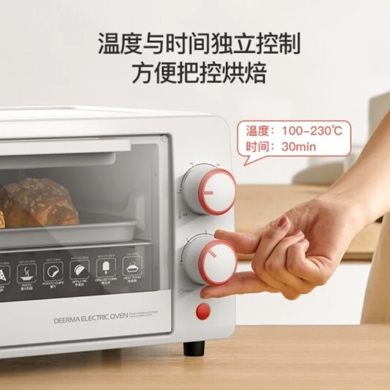 Delmar 10L Electric Oven Multifunctional Mini Oven Breakfast Machine Frying Pan Household Bread Pizza Kitchen