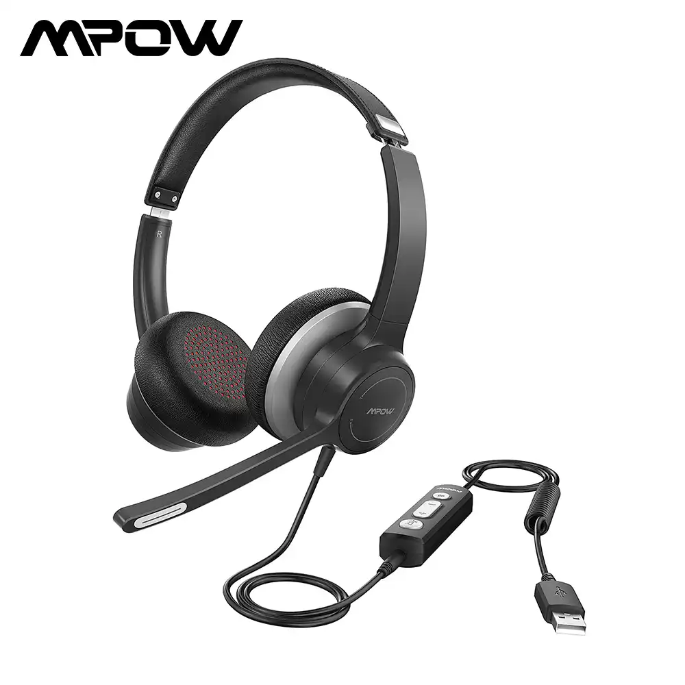 Mpow BH323 Wired Stereo Computer Headset with Noise Cancelling Mic 3