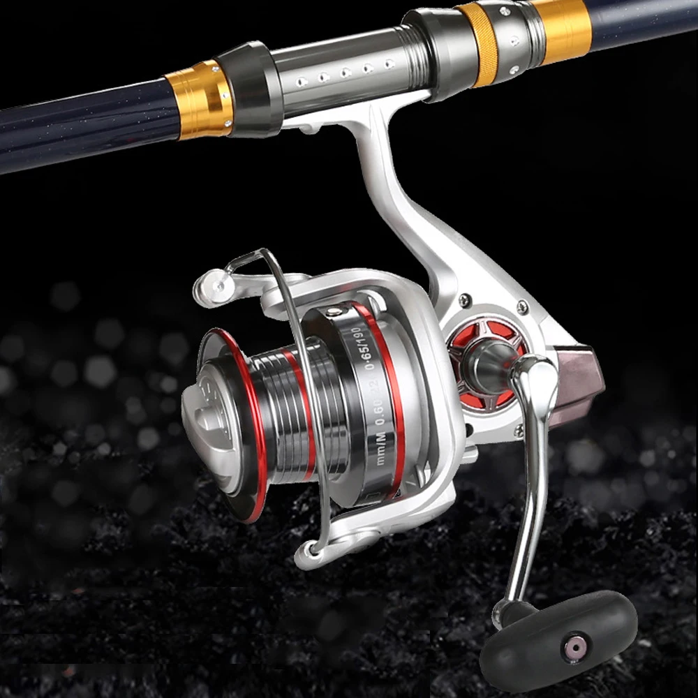

9000 Size14+1BB 4:0:1 Metal Spinning Fishing Reel Fly Wheel For Fresh/Salt Water Sea Fishing Spinning Reel Carp Fishing