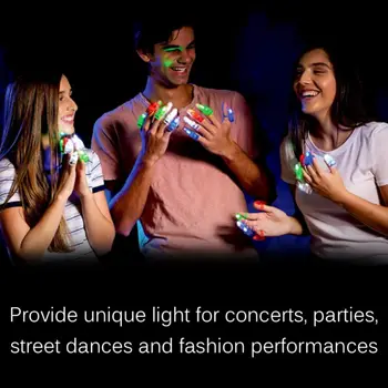 

LED Flashing Fingers Glow Light Up Finger Lighting Dance Party Decoration Glow Party Supplies Choreography Props