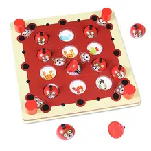 Jeu de mémoire en bois, jeu d'échecs, ensemble de jouets, nombres d'animaux, insectes, motifs de fruits, jeu éducatif Montessori