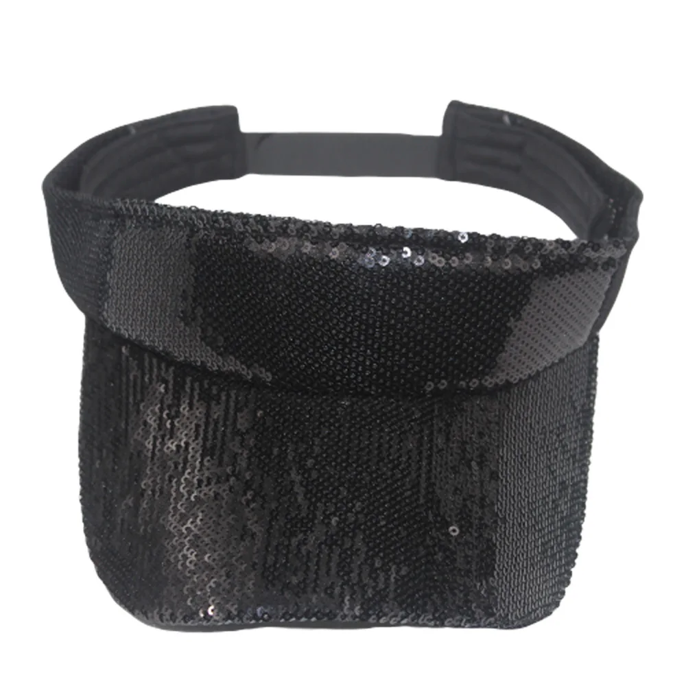 Hip hop Gradient Bling Sequin Sun Visor 