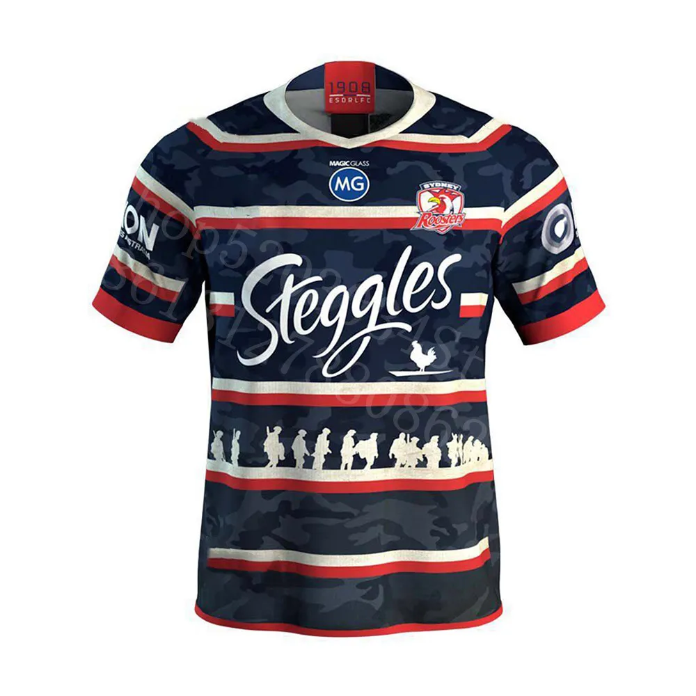 

2019/20 Australis Sydney Roosters ANZAC MEN RUGBY JERSEY Training Size:S-3XL Free Shipping Order 10 pieces for 1 piece