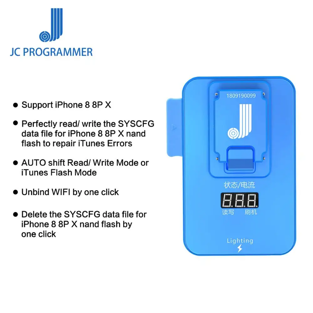 JC Pro1000S PCIE NAND программатор JC P8 для iPhone X 8 8P чтение Ошибка записи тестовое приспособление