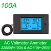 AC 80V-260V 100A 4 in 1 Digital LCD Display Digital Current Voltmeter Ammeter Power Energy Multimeter Panel Tester Meter Monitor ► Photo 1/6