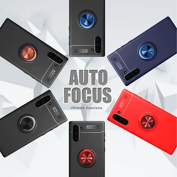 

100pcs Rotating Metal Soft TPU Case For Samsung Galaxy A10S A20S A70S A01 A41 A51 A71 A81 A91 Magnet Car Holder Shockproof Cover