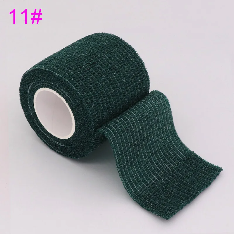 Красочные спортивные самоклеющиеся эластичные повязки Обертывание Ленты 4,5 м эластопласт для поддержки колена колодки пальцев лодыжки ладони плеча - Цвет: Золотой