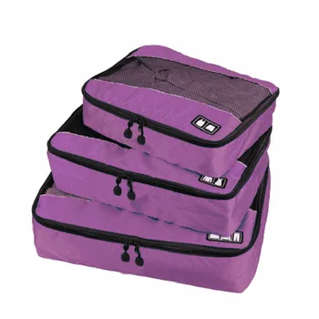 

4SET / LOT Unisex Packing Cubes For Clothes Shirts Travel Bags Waterproof Duffle Bag Organizers