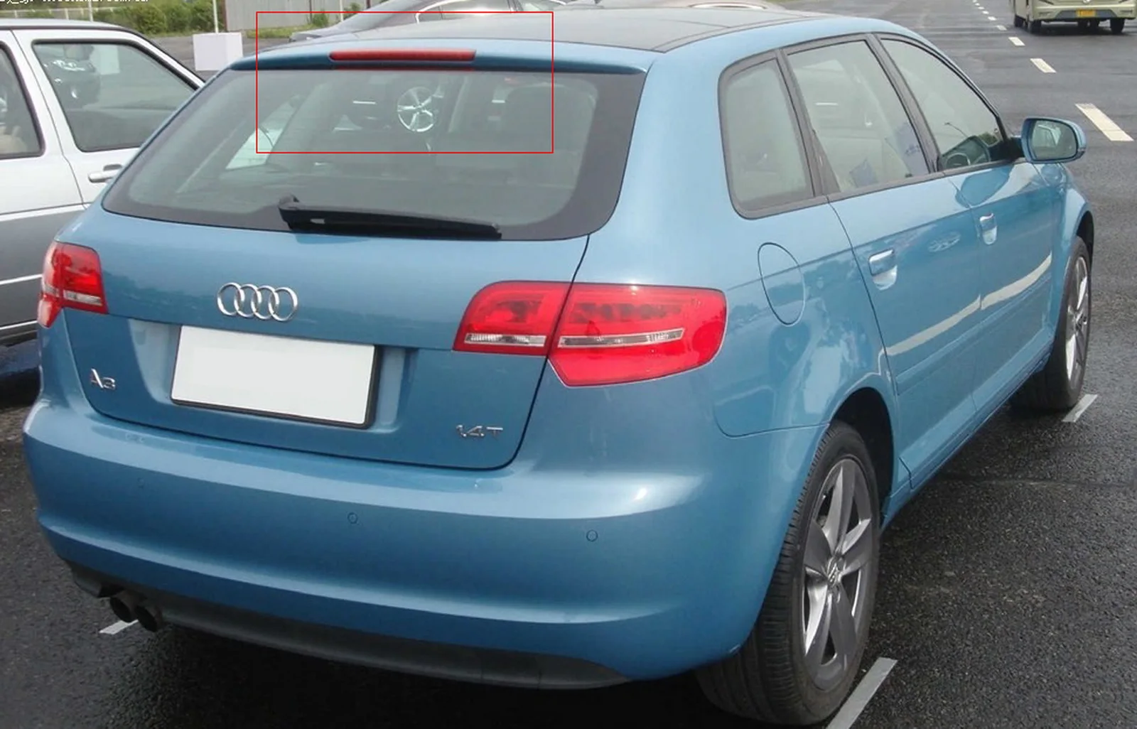 Красный светодиодный задний высокоуровневый тормозной светильник для Audi A3 8P 2004-2012 хэтчбек