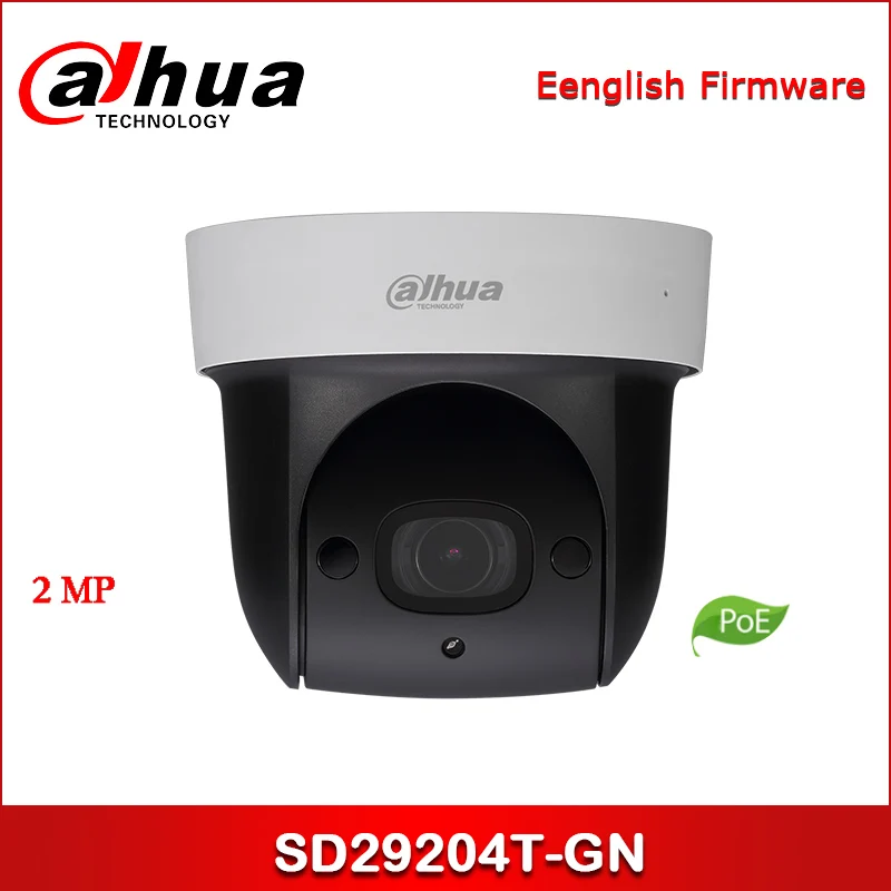 

Dahua IP Camera 2MP SD29204T-GN 2.7mm~11mm 4x IR PTZ Network Camera Support PoE Security Camera
