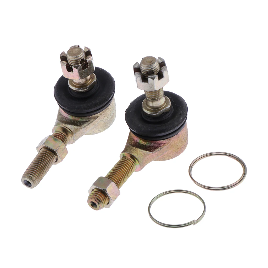 2 Pieces M10 10mm Tie Rod Ball Joint For 125cc ATV Quad 4-Wheeler Dirt Bike