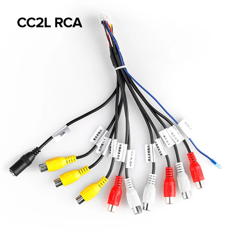 TEYES автомобиля в линию адаптер 8 RCA мини ISO RCA Aux-в Кабель-адаптер для Блау-punkt Grundig VDO CD плеер - Цвет: FOR CC2L RCA