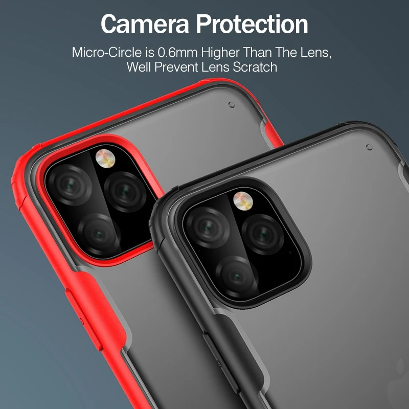 Матовый чехол ROCK для iPhone 11 pro max XS XR, защитный чехол для iPhone 7 8 Plus, чехол для задней панели мобильного телефона s, чехол