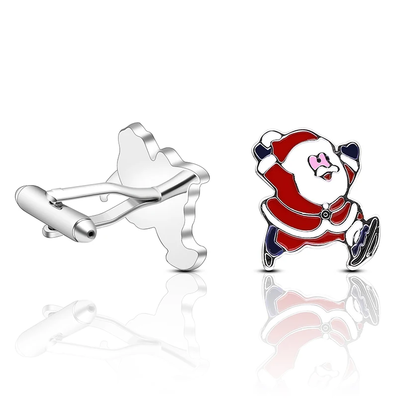 Personality Fashion Santa Copper Cufflinks Humanoid Gentleman Men's Jewelry Suit Inch Shirt Christmas Ornaments |