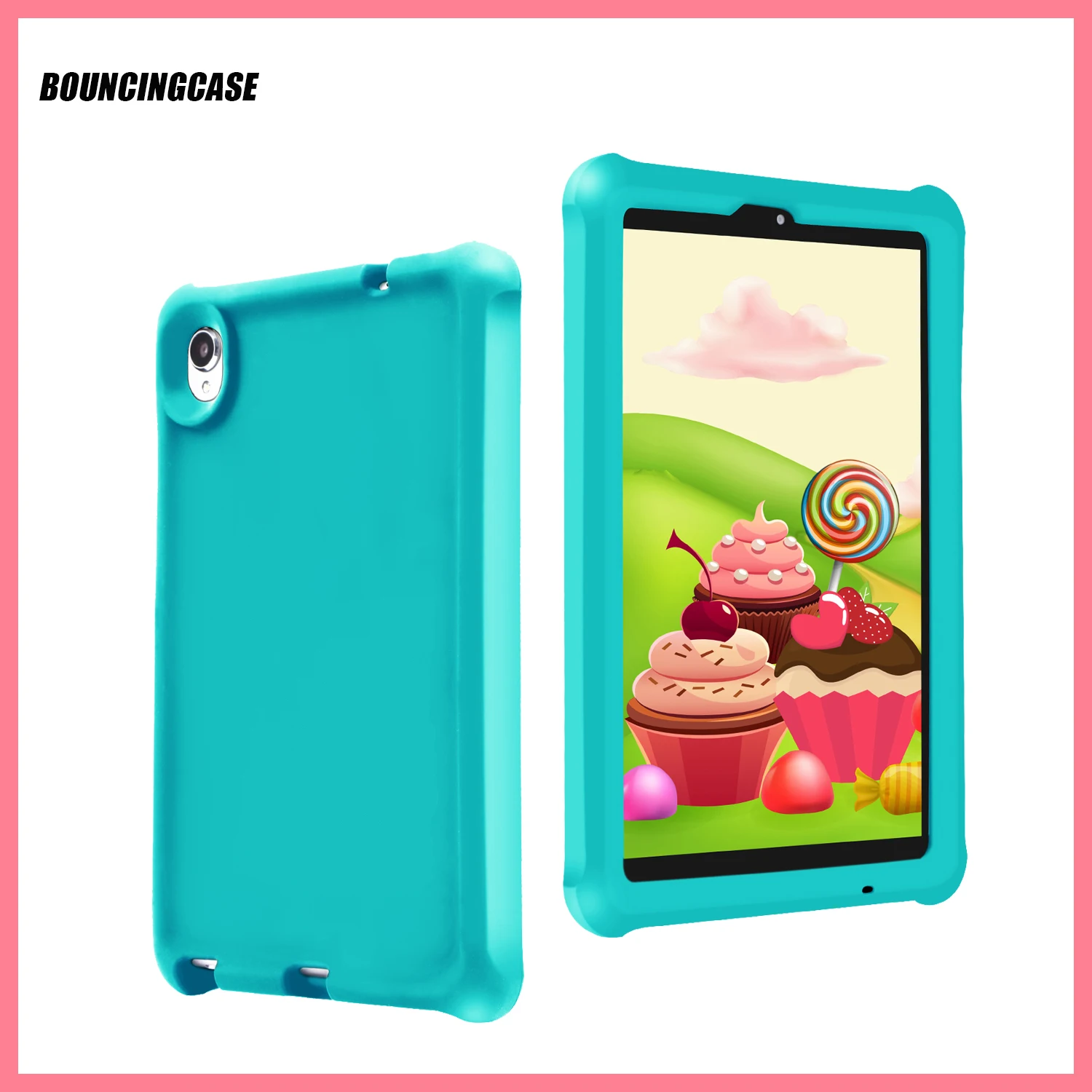 

BOUNCING CASE for Lenovo M8 FHD Tablet Cover TB-8705X/F/N Tablet Silicone Case Kid Friendly Shockproof durable cover