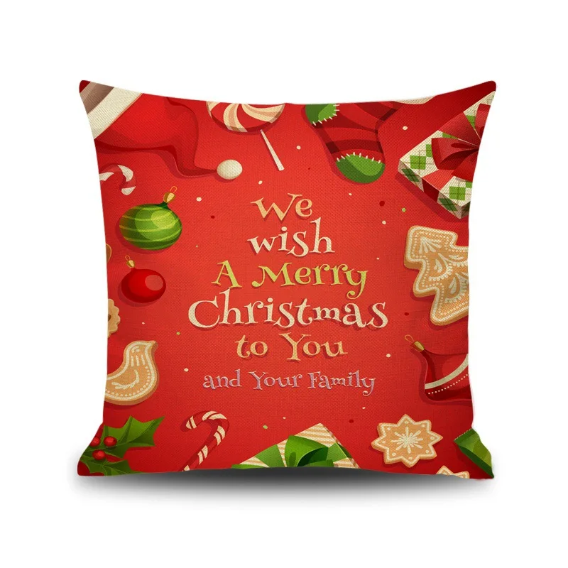 New Christmas Pillowcase Home Sofa Car Back cushion pillow case christmas pillow pillow cover