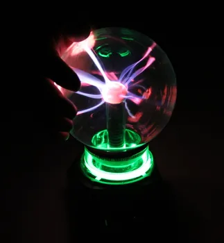 

Novelty 4 5 inch Glass Magic Plasma Ball Light Table Lights Sphere Nightlight Kids Gift For New Year Magic Plasma Night Lamp