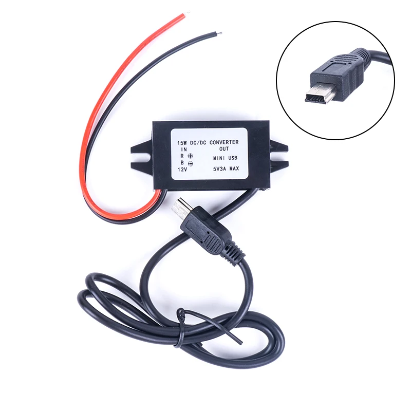 Напряжение питания Conerter 12V 24V 36V 48V (8 V-50 V) до 5V 3A USB Micro Mini USB Понижающие преобразователи постоянный ток, преобразователь постоянного тока для