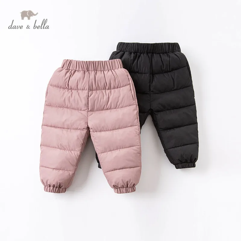 

DBZ16329 dave bella winter baby unisex fashion cartoon padded pants children full length kids pants infant toddler trousers
