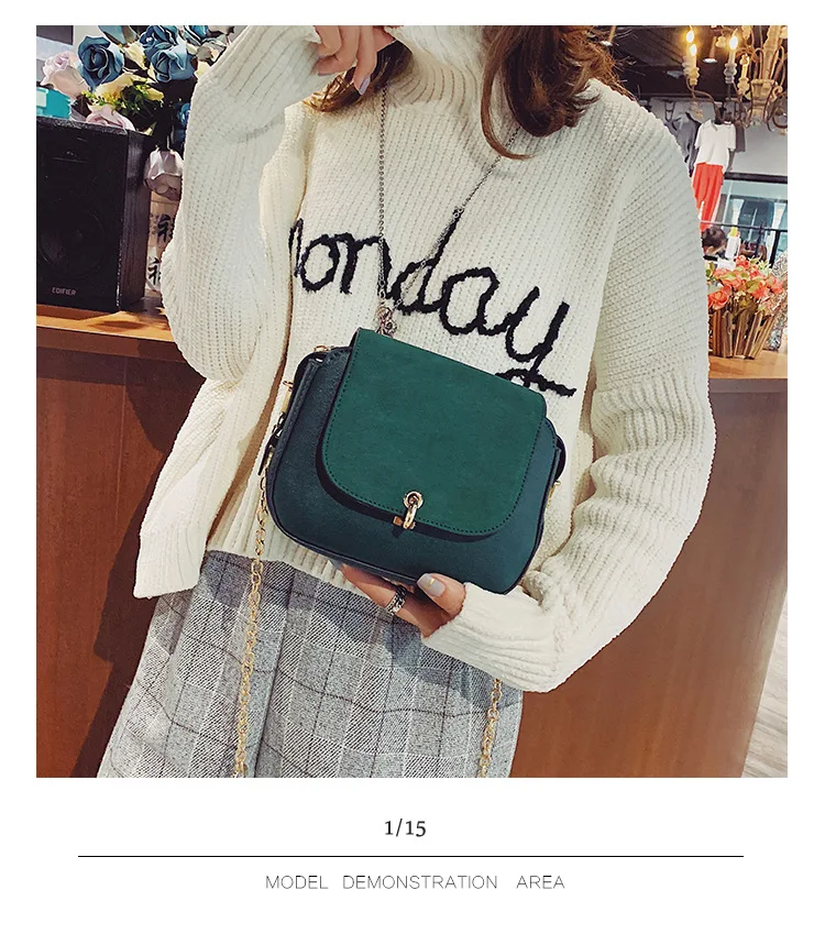 

Korean version of frosted shell bag lock simple Joker shoulder diagonal women's bag