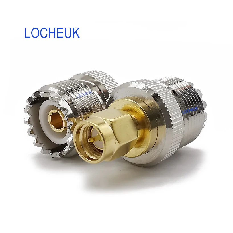 

4 Pcs RF Coaxial Adapter UHF SO-239 SO239 Female Jack Socket To SMA Male Plug Cable Connector for Antennas, Coaxial Cable ect