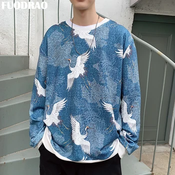 

FUODRAO Oversized Hoodies Men Japanese Print Streetwear Hip Hop Sweatshirts Male Harajuku Korean Hoodie Plus Size 5XL W250