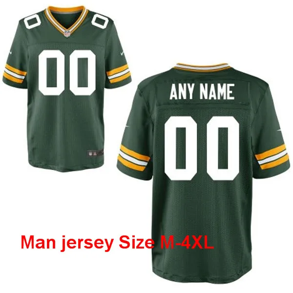 A+++ хорошие отзывы, сшитые по индивидуальному заказу Green Bay s по индивидуальному заказу, под любое имя и номер, мужские, женские, Молодежные детские футболки - Цвет: 1