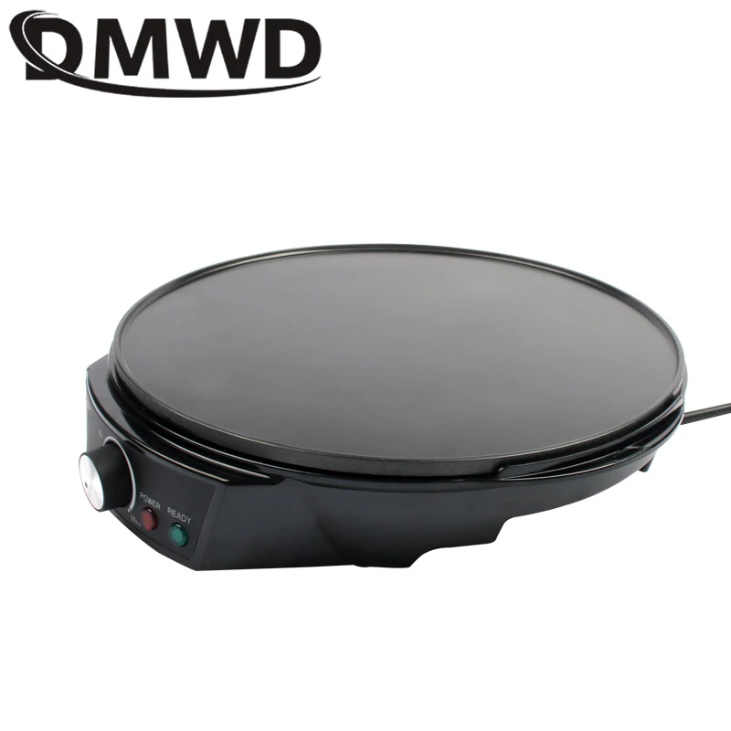 DMWD Electric Crepe Maker Grill Griddle Omelette Egg Pie Cake Baking Pan Pizza Pancake Roast Beef Steak Frying Machine EU Plug 2